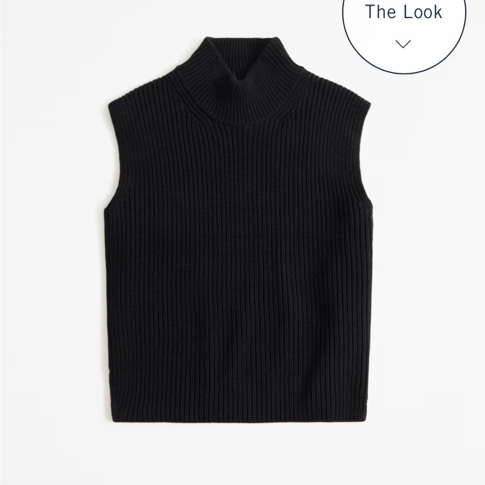 Black Abercrombie Sleeveless Sweater